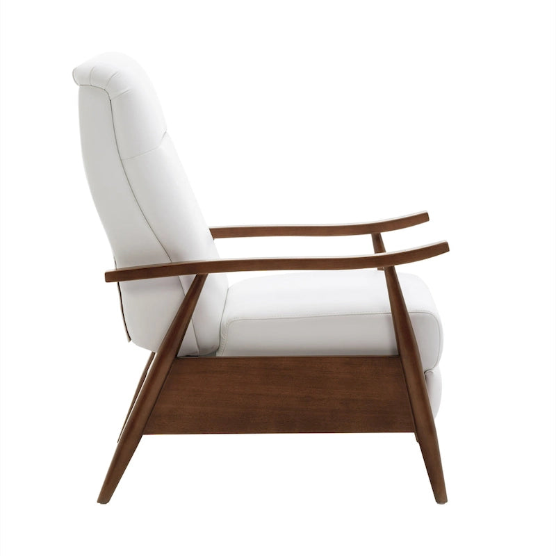 Poltrona reclinabile push-back imbottita con telaio in legno – Poltrona da salotto