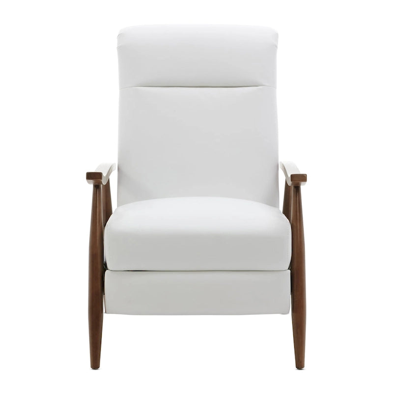 Poltrona reclinabile push-back imbottita con telaio in legno – Poltrona da salotto
