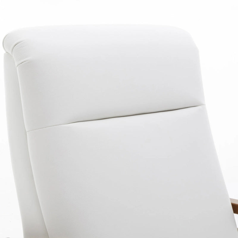 Poltrona reclinabile push-back imbottita con telaio in legno – Poltrona da salotto
