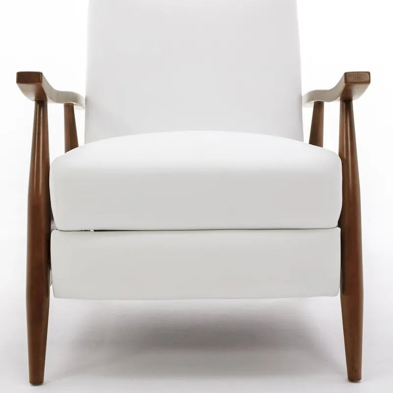 Poltrona reclinabile push-back imbottita con telaio in legno – Poltrona da salotto