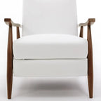 Poltrona reclinabile push-back imbottita con telaio in legno – Poltrona da salotto