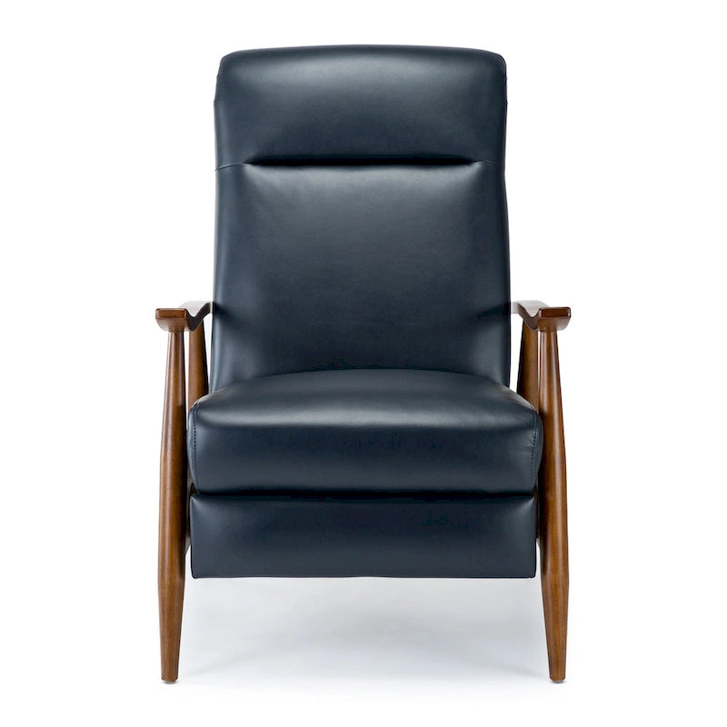 Poltrona reclinabile push-back imbottita con telaio in legno – Poltrona da salotto