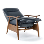 Poltrona reclinabile push-back imbottita con telaio in legno – Poltrona da salotto