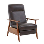Poltrona reclinabile push-back imbottita con telaio in legno – Poltrona da salotto