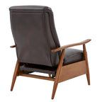 Poltrona reclinabile push-back imbottita con telaio in legno – Poltrona da salotto