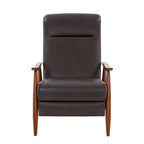 Poltrona reclinabile push-back imbottita con telaio in legno – Poltrona da salotto