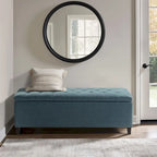 Panca contenitore imbottita capitonné – Panca da ingresso/camera da letto con contenitore a scomparsa