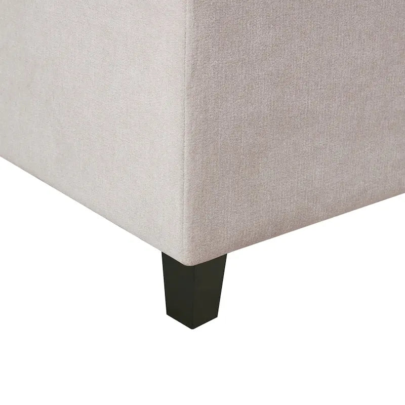 Panca contenitore imbottita capitonné – Panca da ingresso/camera da letto con contenitore a scomparsa