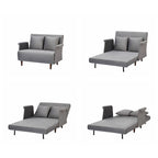 Poltrona Futon Convertibile Boston – Divano Letto Pieghevole Salvaspazio