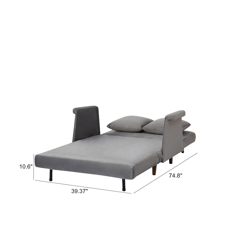 Poltrona Futon Convertibile Boston – Divano Letto Pieghevole Salvaspazio