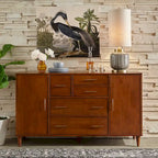 Credenza/Buffet Modernariato Anni '50 – Mobile Contenitore Sala da Pranzo con Gambe Affusolate