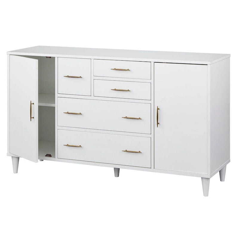 Credenza/Buffet Modernariato Anni '50 – Mobile Contenitore Sala da Pranzo con Gambe Affusolate