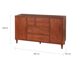 Credenza/Buffet Modernariato Anni '50 – Mobile Contenitore Sala da Pranzo con Gambe Affusolate