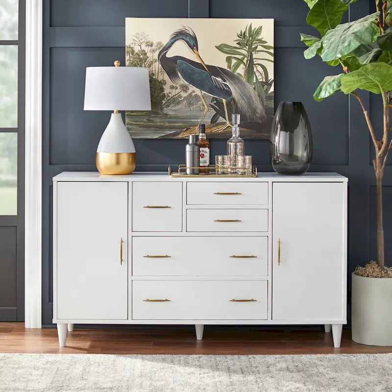 Credenza/Buffet Modernariato Anni '50 – Mobile Contenitore Sala da Pranzo con Gambe Affusolate