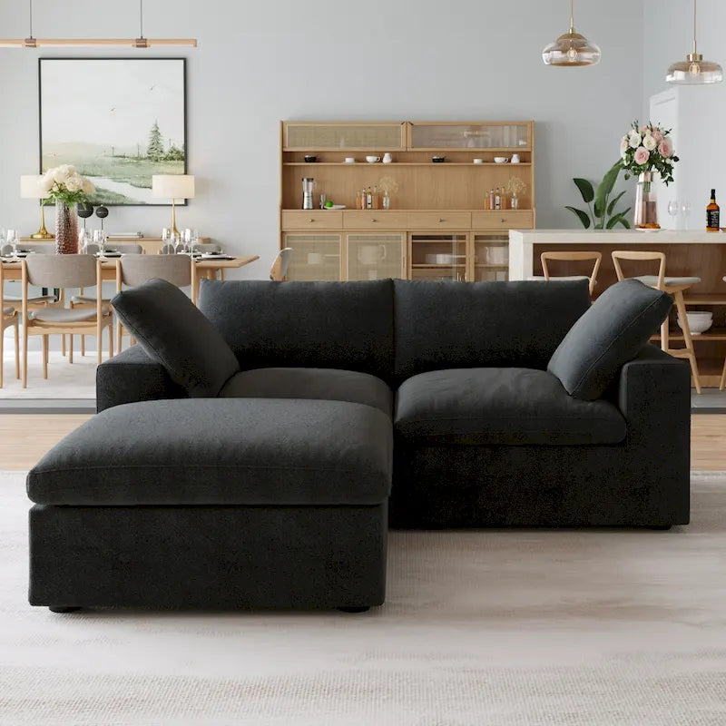 Sedia Futon Trasformabile in Tessuto Trapuntato Contemporanea – Divano Letto Pieghevole