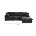 Sedia Futon Trasformabile in Tessuto Trapuntato Contemporanea – Divano Letto Pieghevole