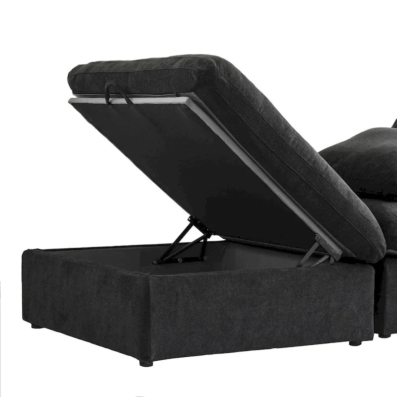 Sedia Futon Trasformabile in Tessuto Trapuntato Contemporanea – Divano Letto Pieghevole