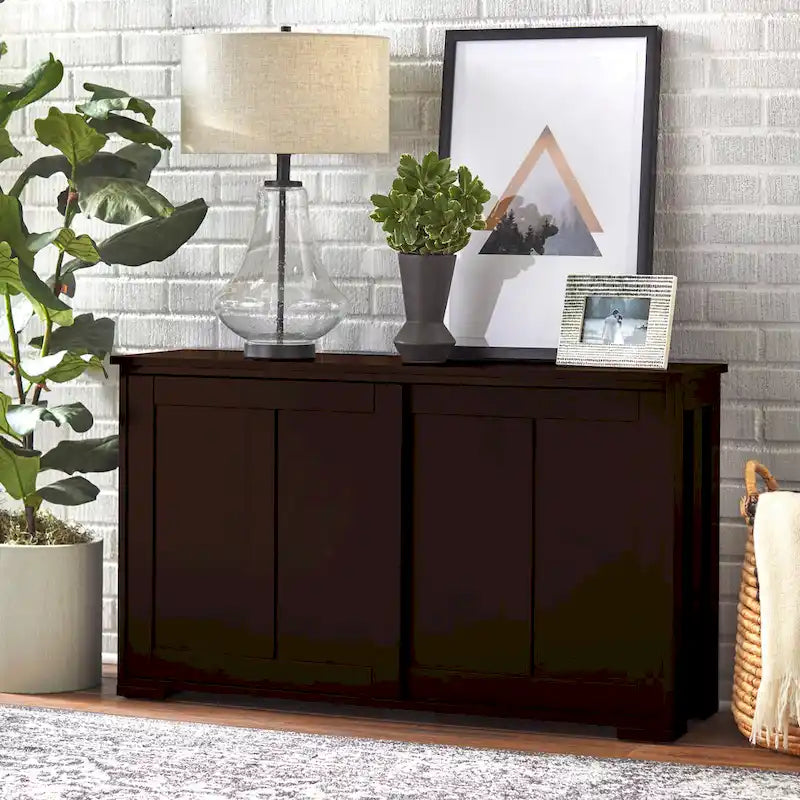 Mobile Contenitore con Ante Scorrevoli Impilabile – Credenza per Sala da Pranzo