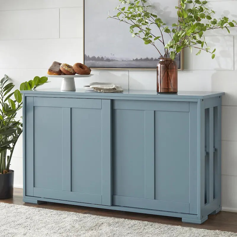 Mobile Contenitore con Ante Scorrevoli Impilabile – Credenza per Sala da Pranzo