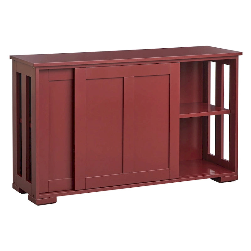 Mobile Contenitore con Ante Scorrevoli Impilabile – Credenza per Sala da Pranzo