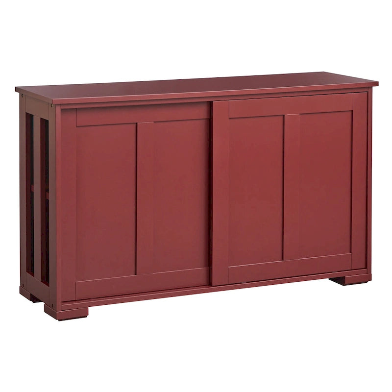 Mobile Contenitore con Ante Scorrevoli Impilabile – Credenza per Sala da Pranzo