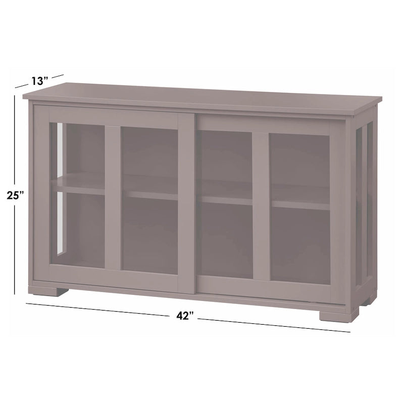 Mobile Contenitore con Ante Scorrevoli Impilabile – Credenza per Sala da Pranzo