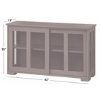 Mobile Contenitore con Ante Scorrevoli Impilabile – Credenza per Sala da Pranzo
