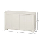 Mobile Contenitore con Ante Scorrevoli Impilabile – Credenza per Sala da Pranzo