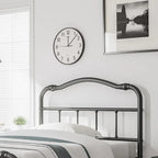 Telaio letto in metallo rinforzato da 14" in stile vintage, supporta fino a 1134 kg, facile da montare e senza cigolii