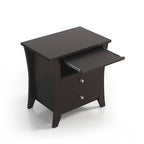 Comodino transizionale Mendolla di Furniture of America con 2 cassetti e ripiano