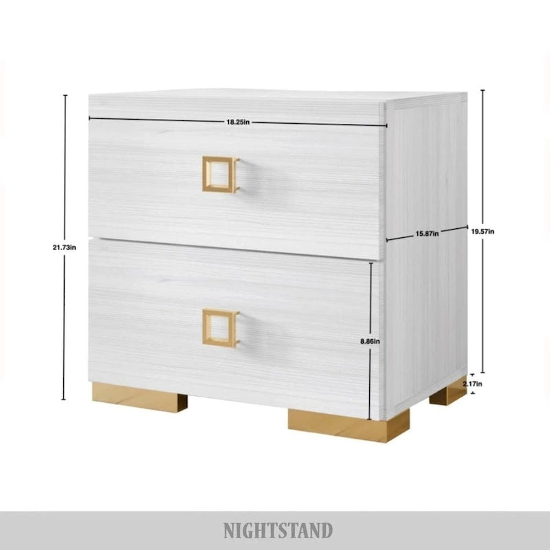 CraftPorch Set 3 Comodini e Letto con Piattaforma Lussuosa in Velluto Capitonnè