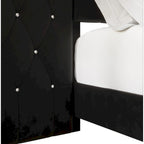 CraftPorch Set 3 Comodini e Letto con Piattaforma Lussuosa in Velluto Capitonnè