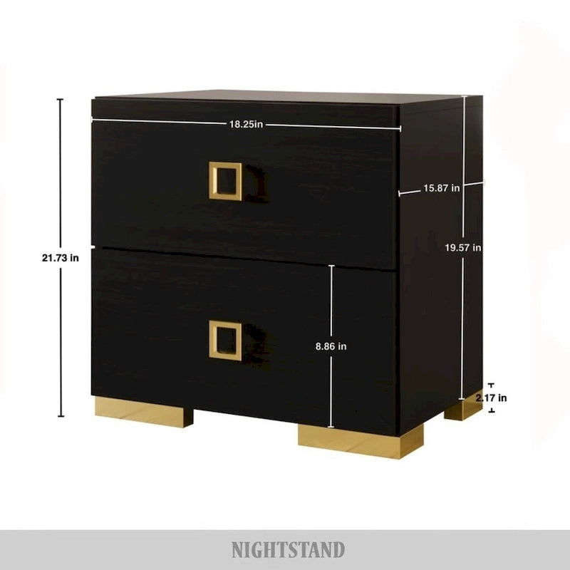 CraftPorch Set 3 Comodini e Letto con Piattaforma Lussuosa in Velluto Capitonnè