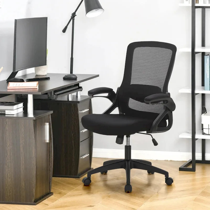 Sedia da Ufficio Ergonomica in Rete con Schienale Alto, Sedia da Computer Direzionale Girevole a 360°