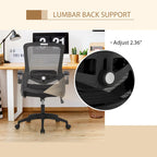 Sedia da Ufficio Ergonomica in Rete con Schienale Alto, Sedia da Computer Direzionale Girevole a 360°