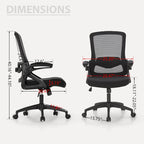 Sedia da Ufficio Ergonomica in Rete con Schienale Alto, Sedia da Computer Direzionale Girevole a 360°