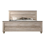 Set da camera da letto King 6 pezzi contemporaneo – Finitura in legno sbiancato