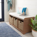 Panca contenitore SAFAVIEH Eola grigio/bianco - 47 x 16,1 x 19,9 - 47Lx16Px20H