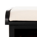Panca contenitore SAFAVIEH Eola grigio/bianco - 47 x 16,1 x 19,9 - 47Lx16Px20H
