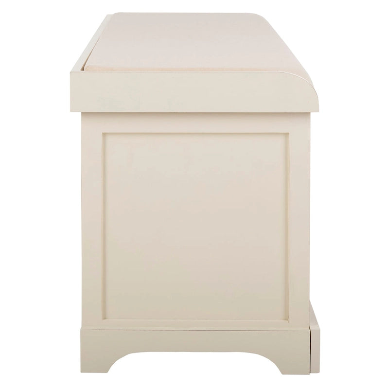Panca contenitore SAFAVIEH Eola grigio/bianco - 47 x 16,1 x 19,9 - 47Lx16Px20H
