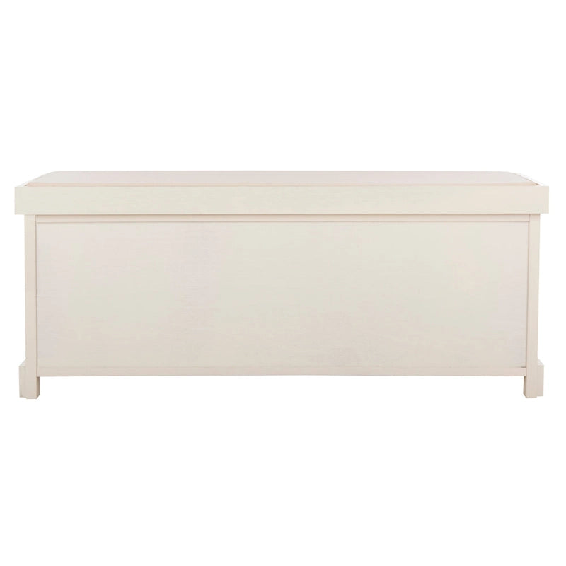Panca contenitore SAFAVIEH Eola grigio/bianco - 47 x 16,1 x 19,9 - 47Lx16Px20H