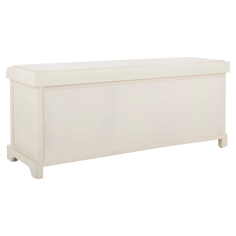 Panca contenitore SAFAVIEH Eola grigio/bianco - 47 x 16,1 x 19,9 - 47Lx16Px20H