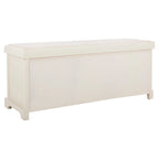 Panca contenitore SAFAVIEH Eola grigio/bianco - 47 x 16,1 x 19,9 - 47Lx16Px20H