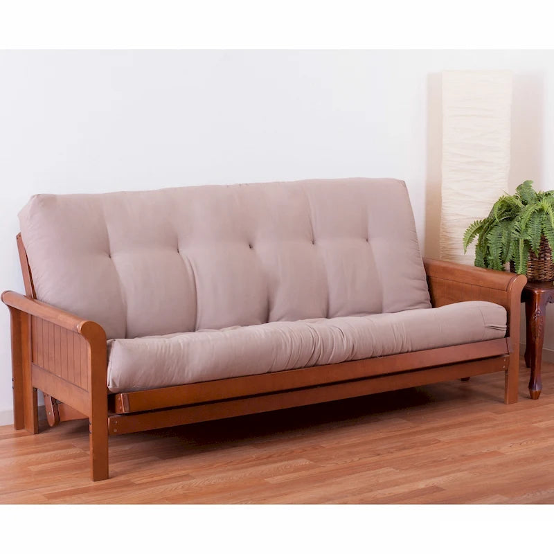 Materasso futon in twill spesso 8 pollici (singolo, piazza e mezza o matrimoniale)