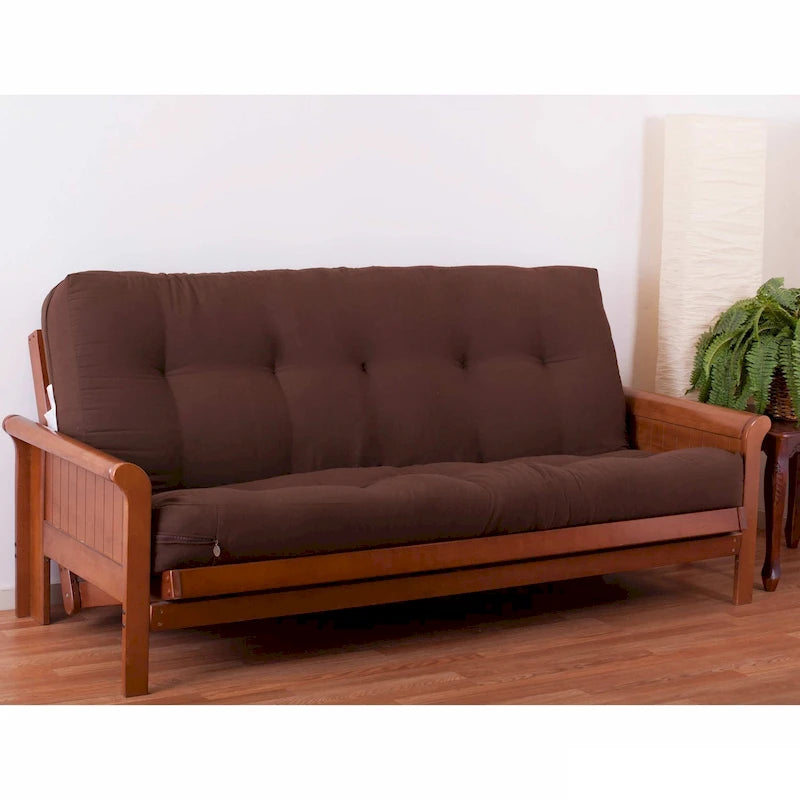 Materasso futon in twill spesso 8 pollici (singolo, piazza e mezza o matrimoniale)