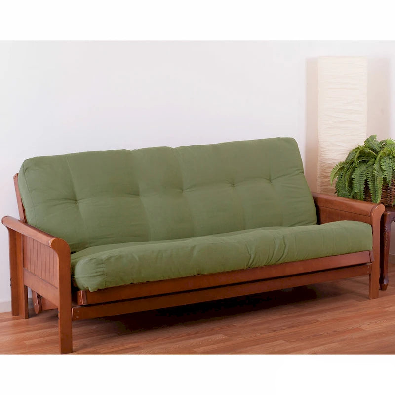 Materasso futon in twill spesso 8 pollici (singolo, piazza e mezza o matrimoniale)