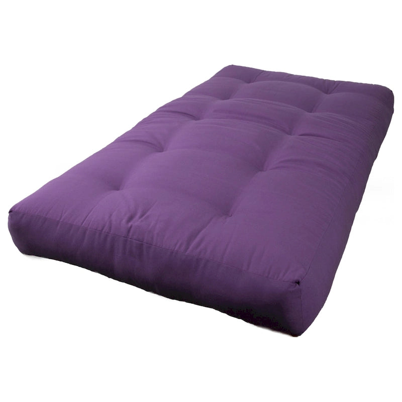 Materasso futon in twill spesso 8 pollici (singolo, piazza e mezza o matrimoniale)