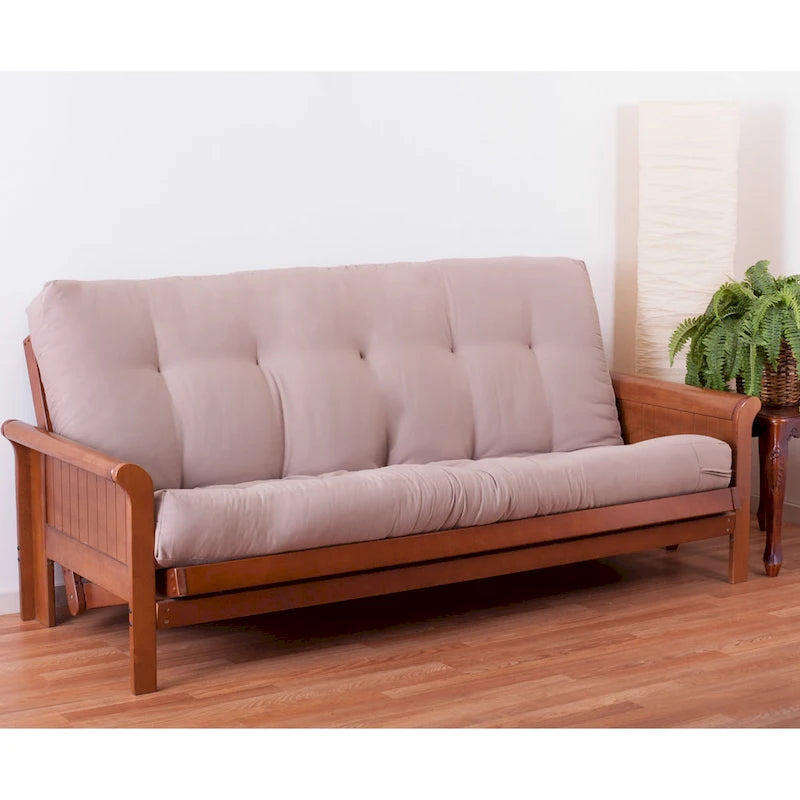 Materasso futon in twill spesso 8 pollici (singolo, piazza e mezza o matrimoniale)