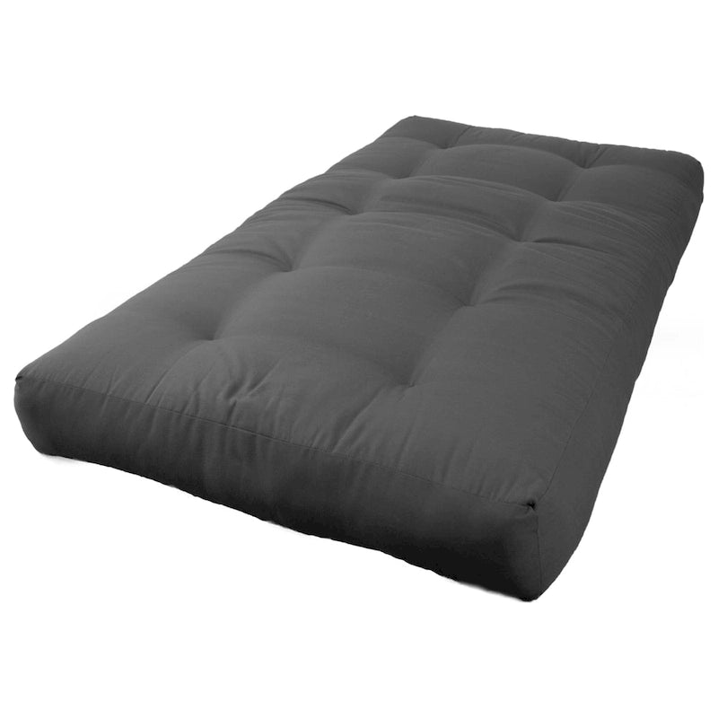 Materasso futon in twill spesso 8 pollici (singolo, piazza e mezza o matrimoniale)