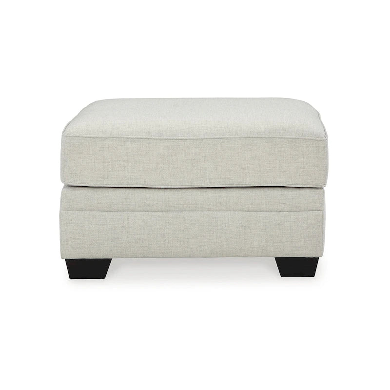 Poggiapiedi Pouf Contenitore Oversize Grigio – Poggiapiedi Imbottito per Soggiorno
